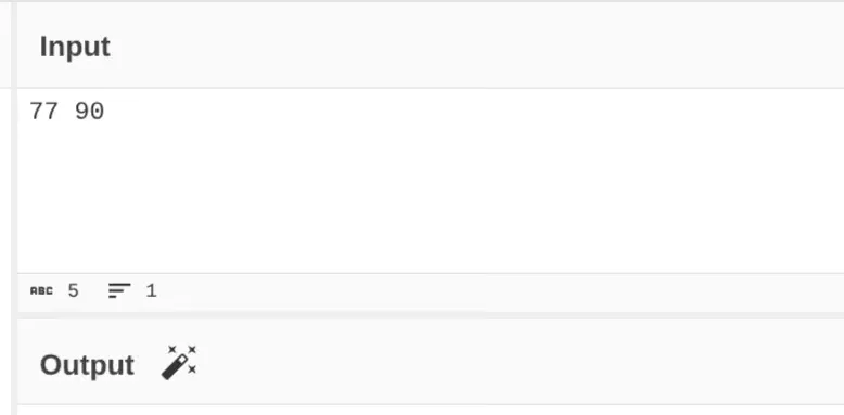 CyberChef offering its magic wand next to the Output pane once 77 90 is typed into the Input.